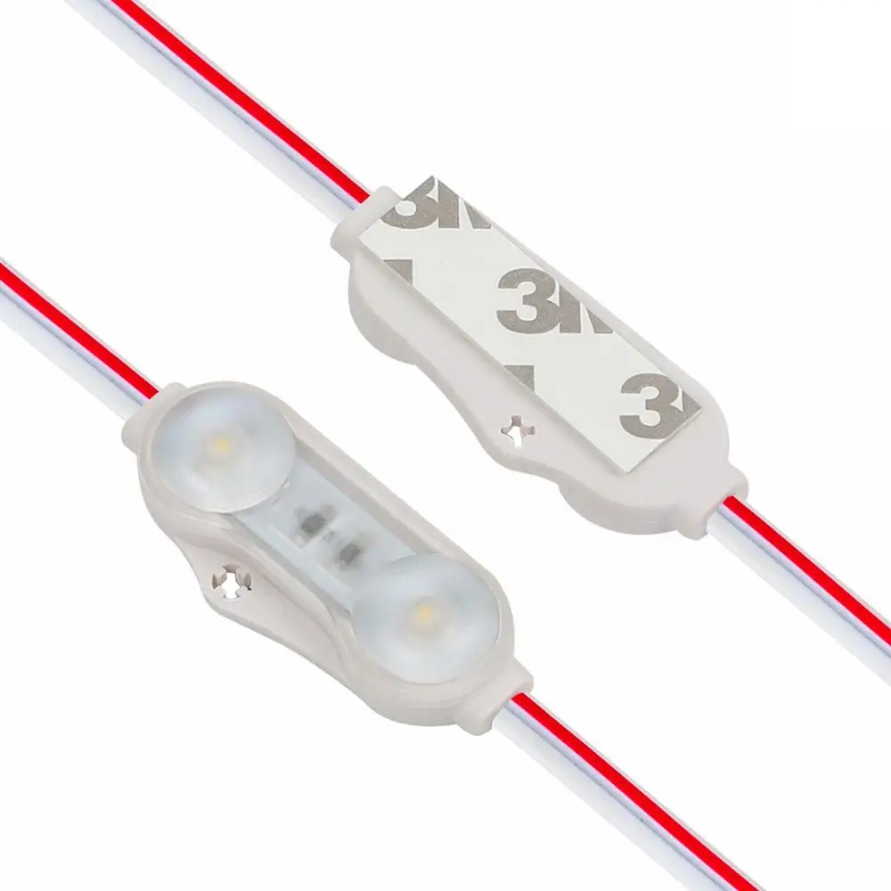 High lumens LED module 2LEDs SMD2835 1.2W outdoor DC 12V light source 120lm for light box board Signs