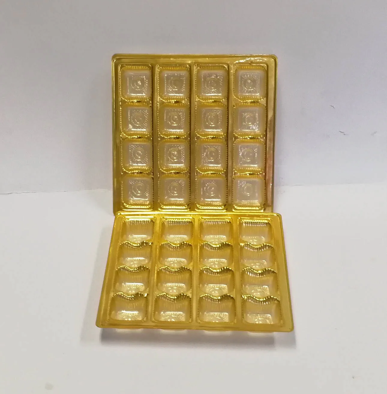 PVC PET Golden Silver Blister Tray Box Container