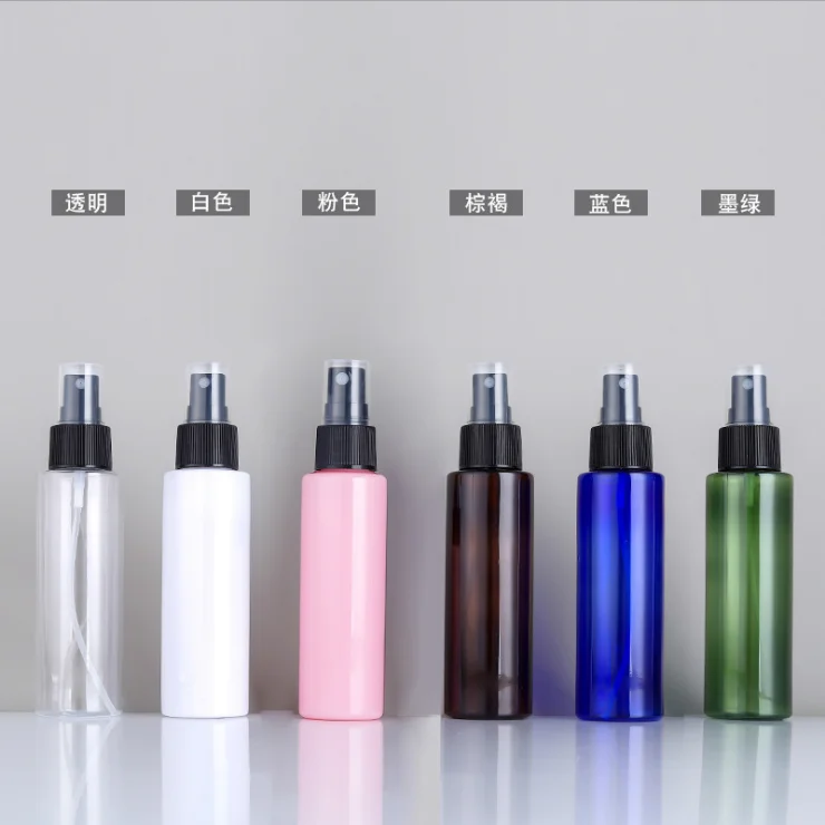 fine sprayer 30ml 50ml 60ml 80ml 100 ml  plastic pet essential tetragonal cosmetic perfume mist spray plastic bottle