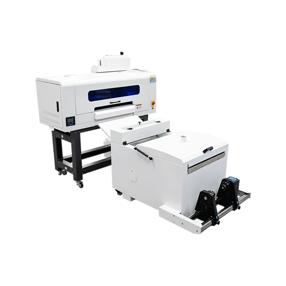 dtf printer transfer a2 dtf printer automatic t shirt dtf printer for clothes dual xp600/i1600 with powder shaking machine