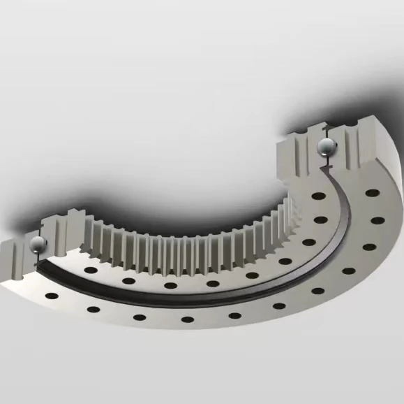 Professional Supply Round Silver Slewing Ring Bearing For Industry Robot
