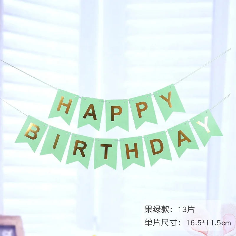
Happy Birthday Banner for Kids Boys Girls Children Adults To Celebration B001 