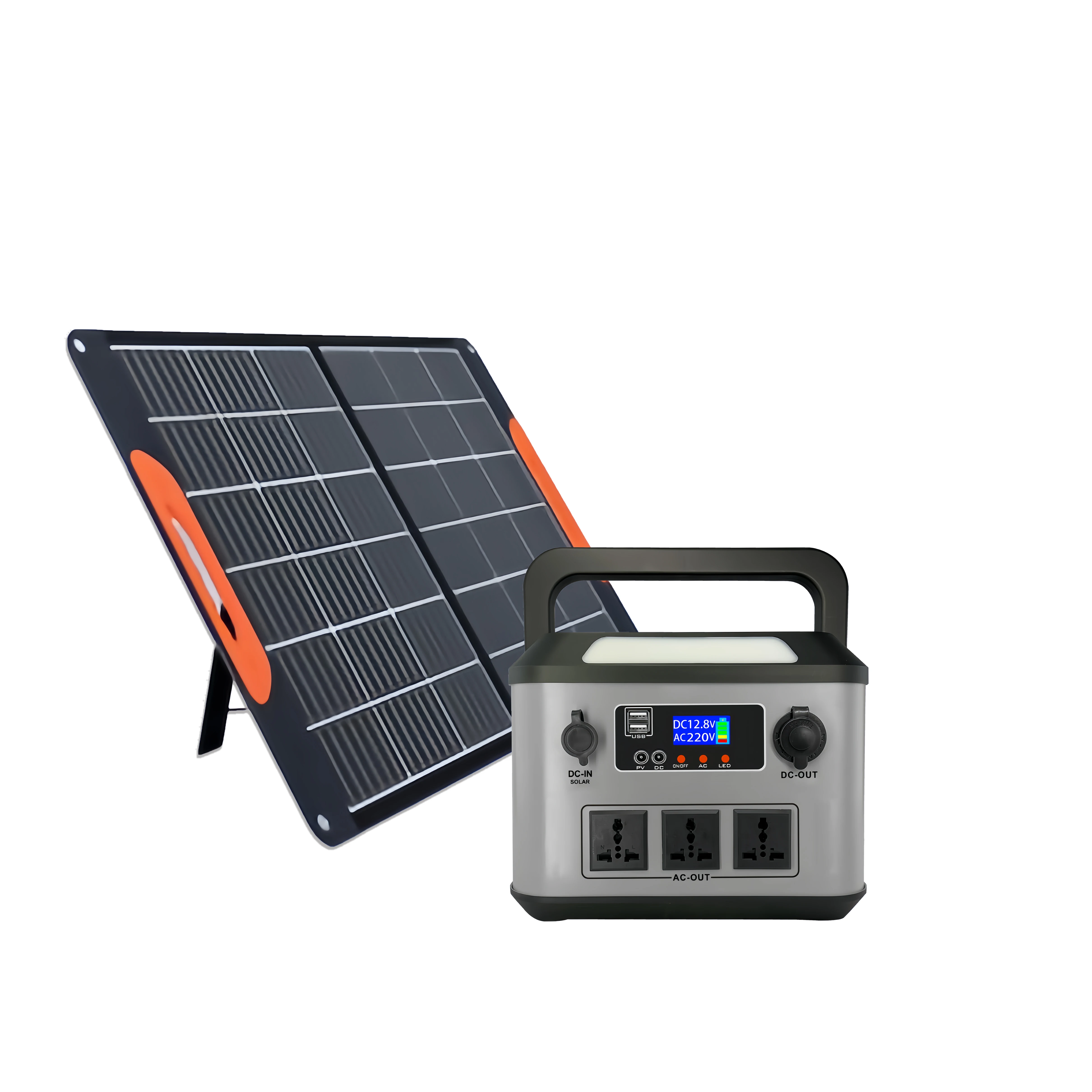 Hot Sale Outdoor Fast Charging 800wh Ac 1000W Capacity Portable Solar Power Station Battery