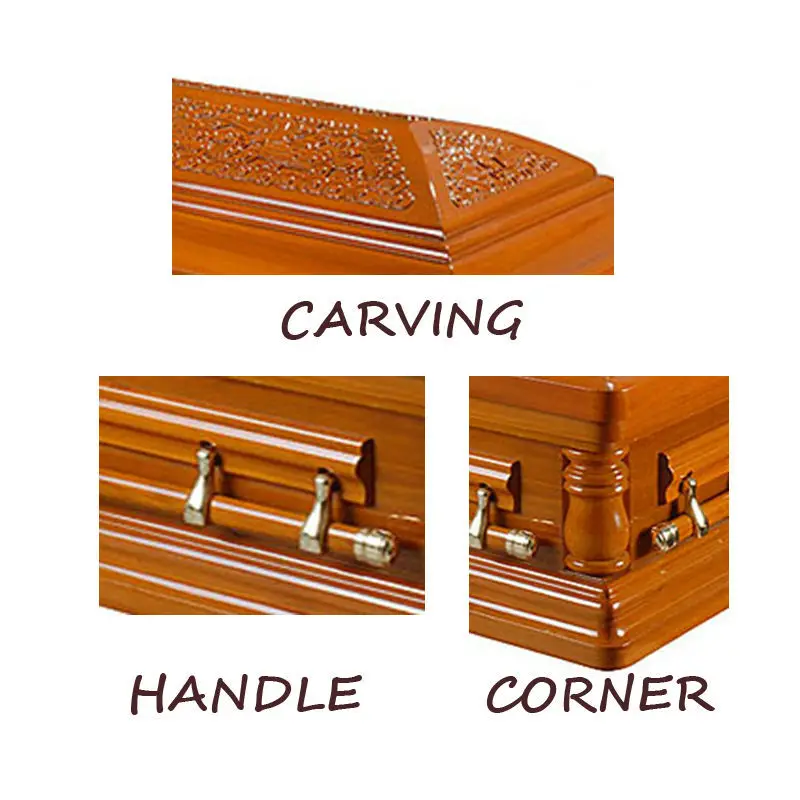 TD--A48 Factory price  wooden coffin with interior best choice high quality coffin