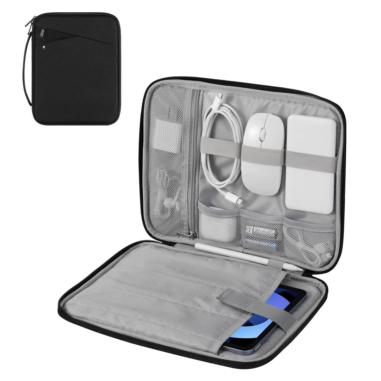 MoKo Portable Padded Protective Travel Bag Water Resistant Tablet Sleeve Carrying Case for iPad Pro 11 Samsung A9 Plus 11 inches