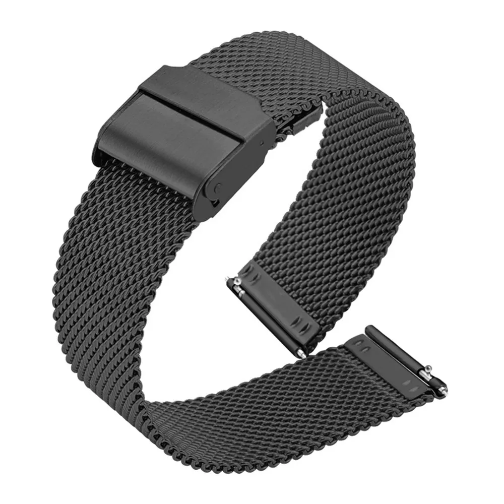 Quick Release Mesh Stainless Steel Watch Strap for DW Metal Thin Universal Milanese Bracelet Smart Watch Band  with Spring Bar