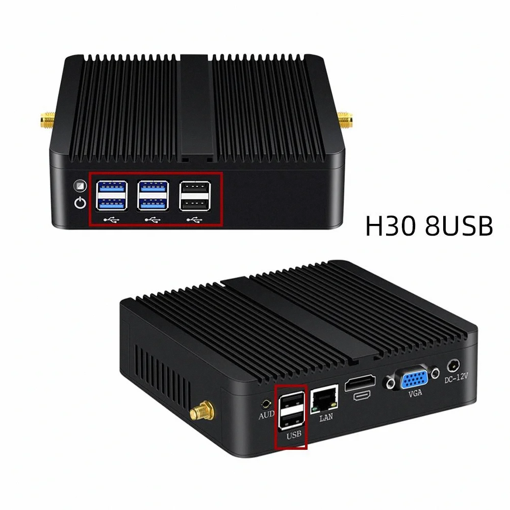 Mini PC Computer Factory Outlet Ce-leron 1037U Win10 Linux NUC Barebone Office Server Business Minipc Small Desktop