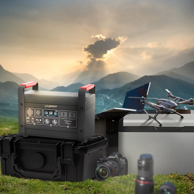 1000 Watts Power Station 1Kwh Mobile Solar Generator 220V Portable Power Bank Dc