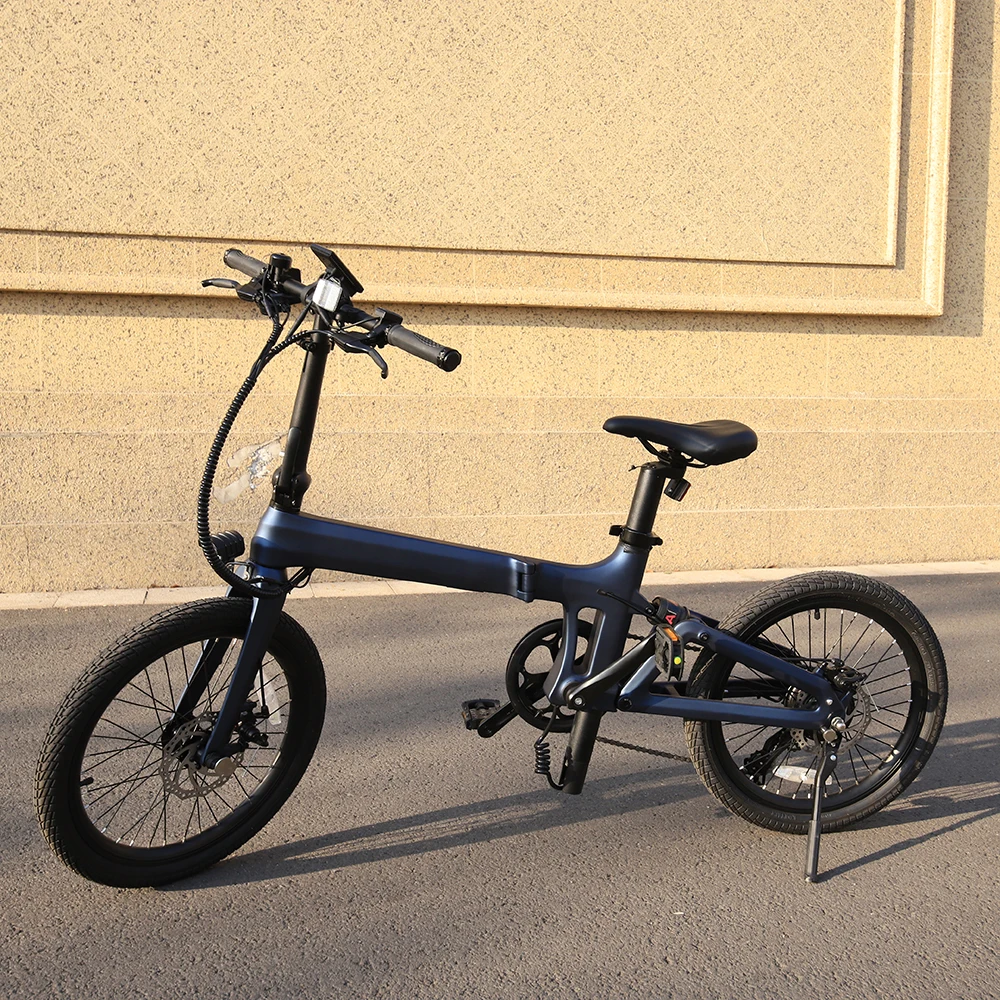 20 inch light weight bicicleta carbon fiber road electric bike lady 250w folding ebike