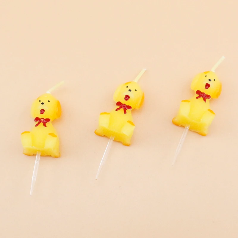 Wholesale Cute Dog Shaped Happy Birthday Candles for Kids