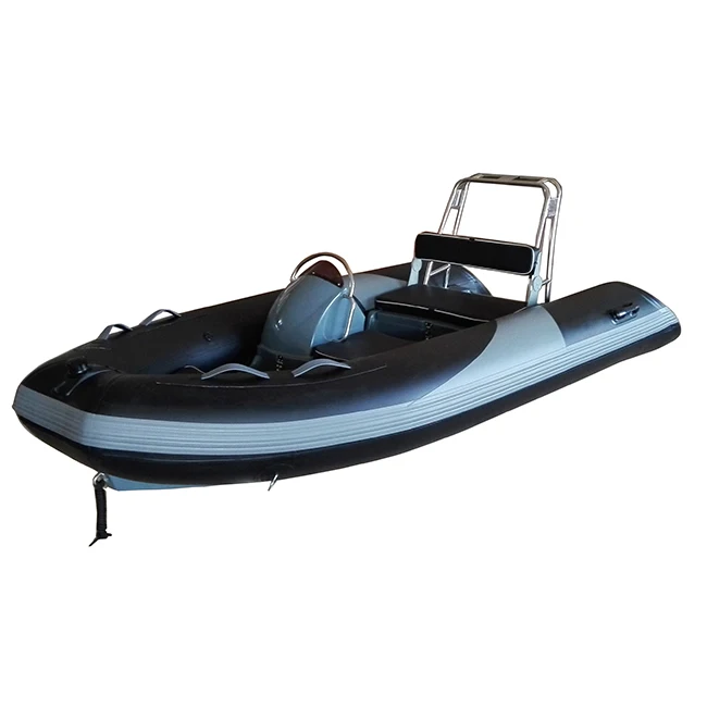 High Quality 12ft Fiberglass RIB360 Hypalon PVC Inflatable Boat with Center Console