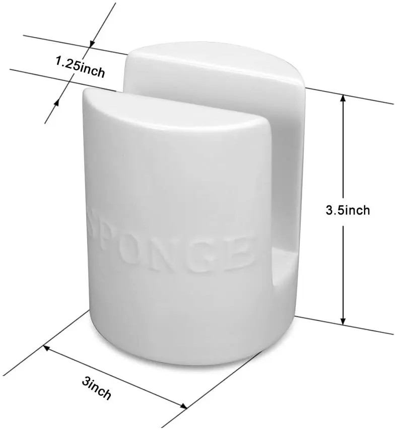 Ceramic Kitchen Sponge Holder Best Sink Caddy Dish Scrubber Holder Cute Soap Sponge Holder Storage Rack Organizer