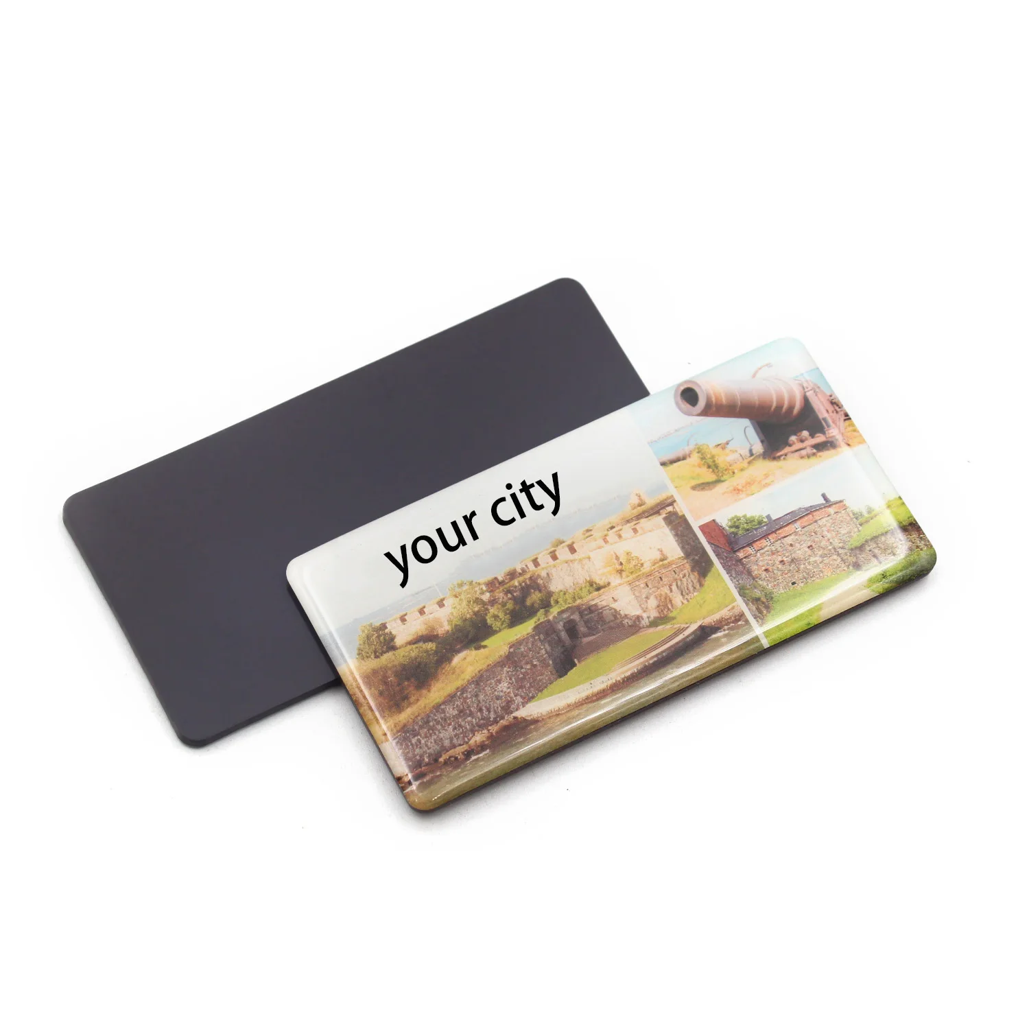 Home Decoration Custom Epoxy Fridge Magnet Country City Photo Design Souvenir Gift 3D Dome Epoxy Fridge Magnet Custom