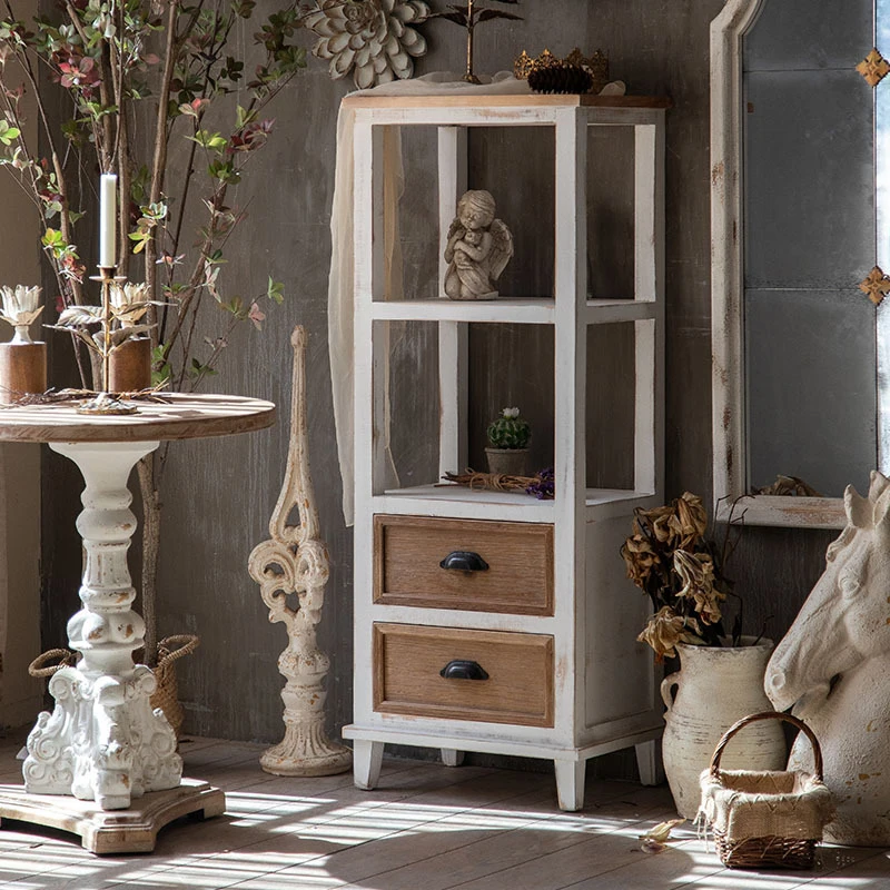 Fashionable Decor Wooden Drawer Cabinet Vintage Furniture  solid wood modern living room cabinet with shelf