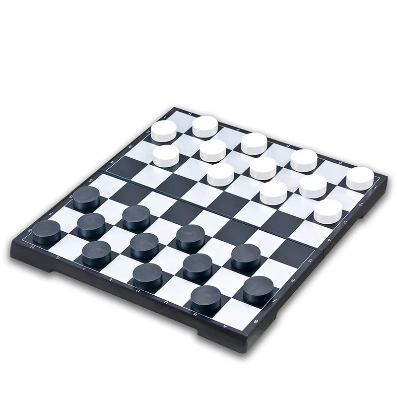 BIGGER SIZE MAGNETIC CHECKERS SET FOR DESK INTELLIGENT GAMES