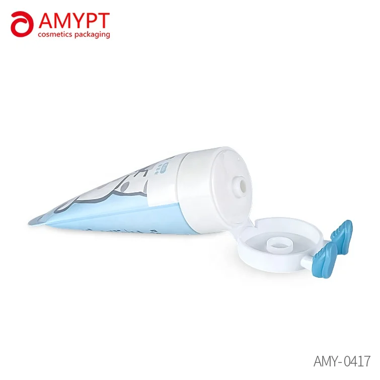 70g 100g 120g 140g 160g PE ABL PBL Wholesale Cosmetic Flip top cream packaging tube Lovely children skincare tube