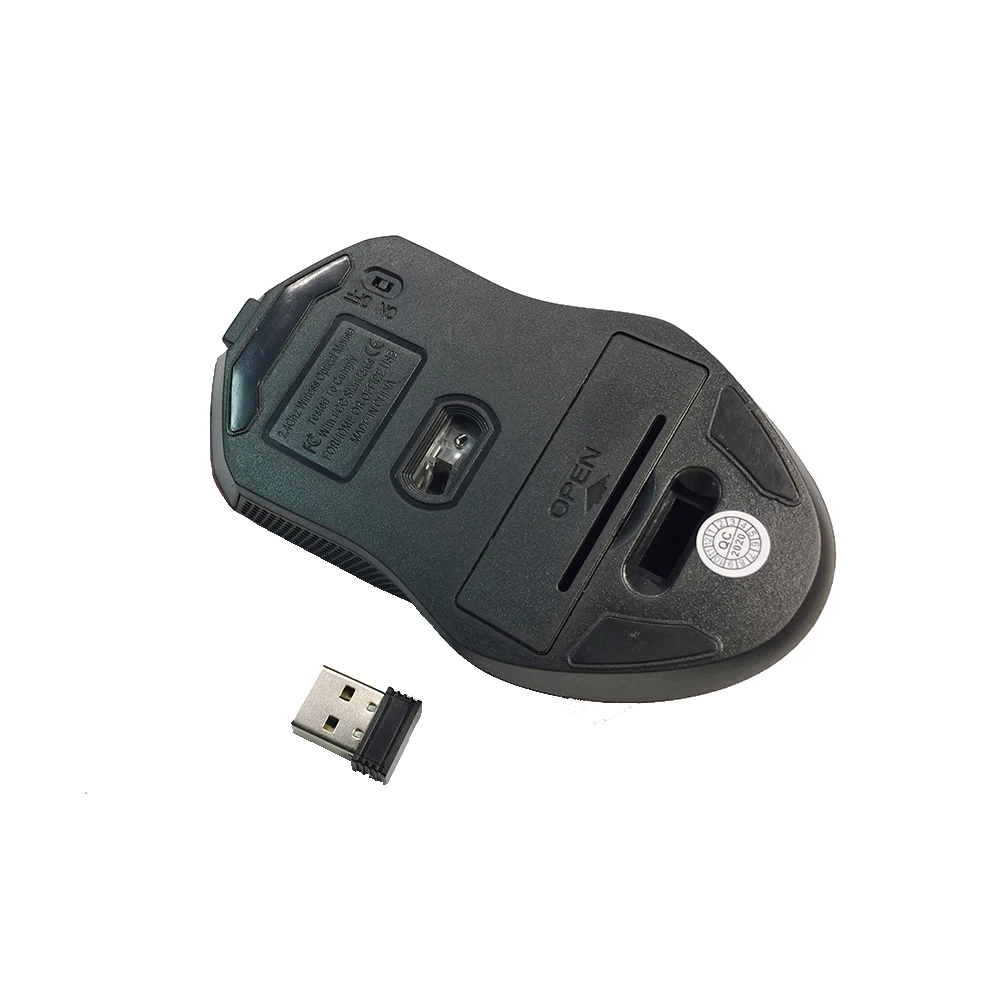 Thin Silent 2.4G Optical Computer Mouse 1600 DPI Adjustable Gaming Mouse for PC/Laptop/ Windows/Mac/Linux