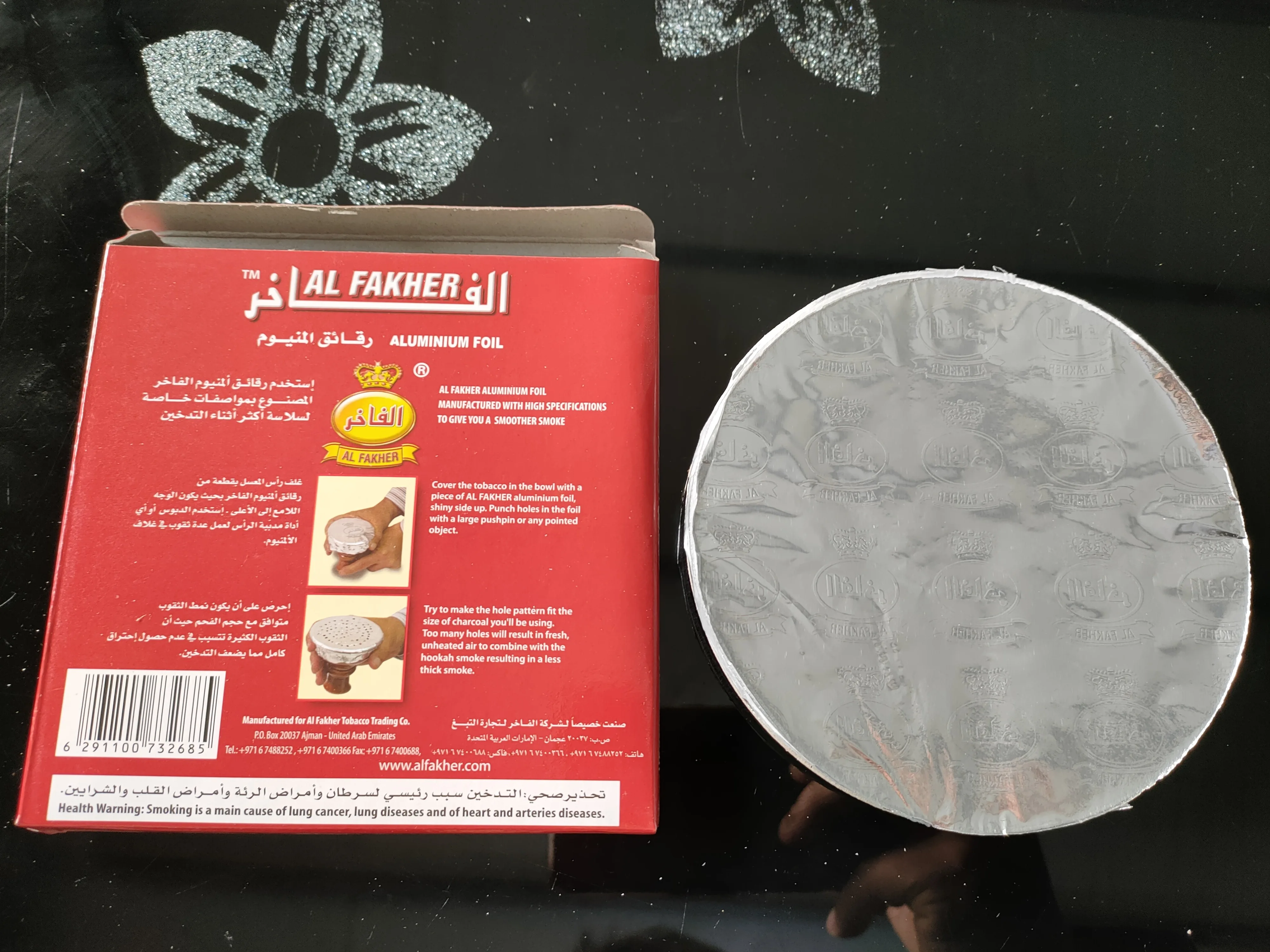 Factory Low Price Disposable Hookah Aluminium Foil Paper 50pcs/pack Tin Paper Shisha Aluminium Foil Paper