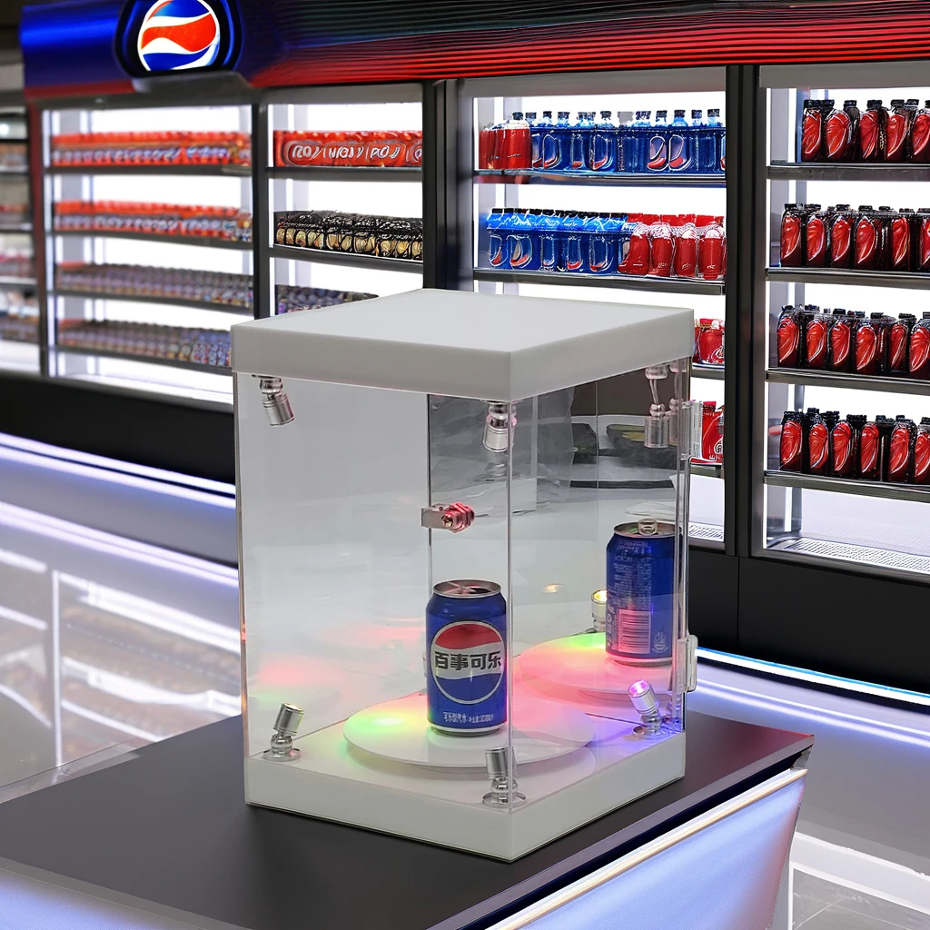 OEM Acrylic Display Stand Cabinet LED Lights Museum Collectibles Model Box Organizer Home Office Reliable Display Rack Supplier