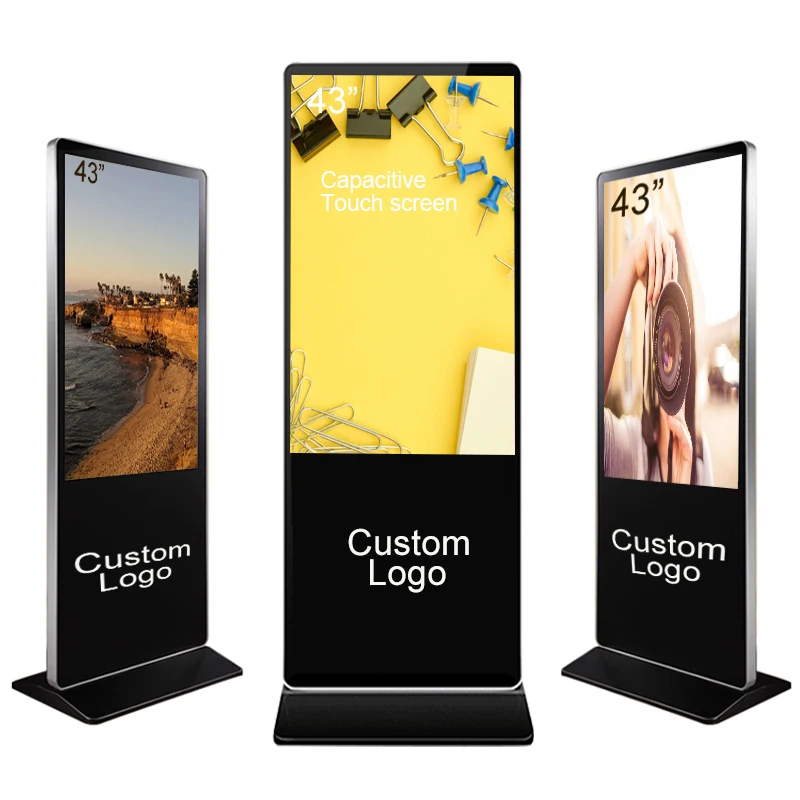 43 inch floor stand indoor interactive Digital Kiosk wifi capacitive touch screen advertising player vertical digital signage