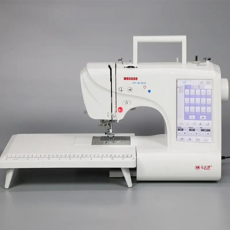 MRS600  fashional clothes direct sale portable household high speed sewing machine computerized embroidery machine single needle