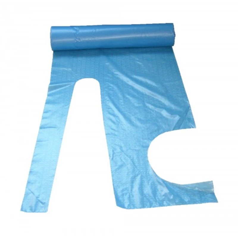 Factory Cost Price Hdpe Cleaning Disposable Plastic Option Bib Apron Plastic Waterproof Pe Disposable Apron