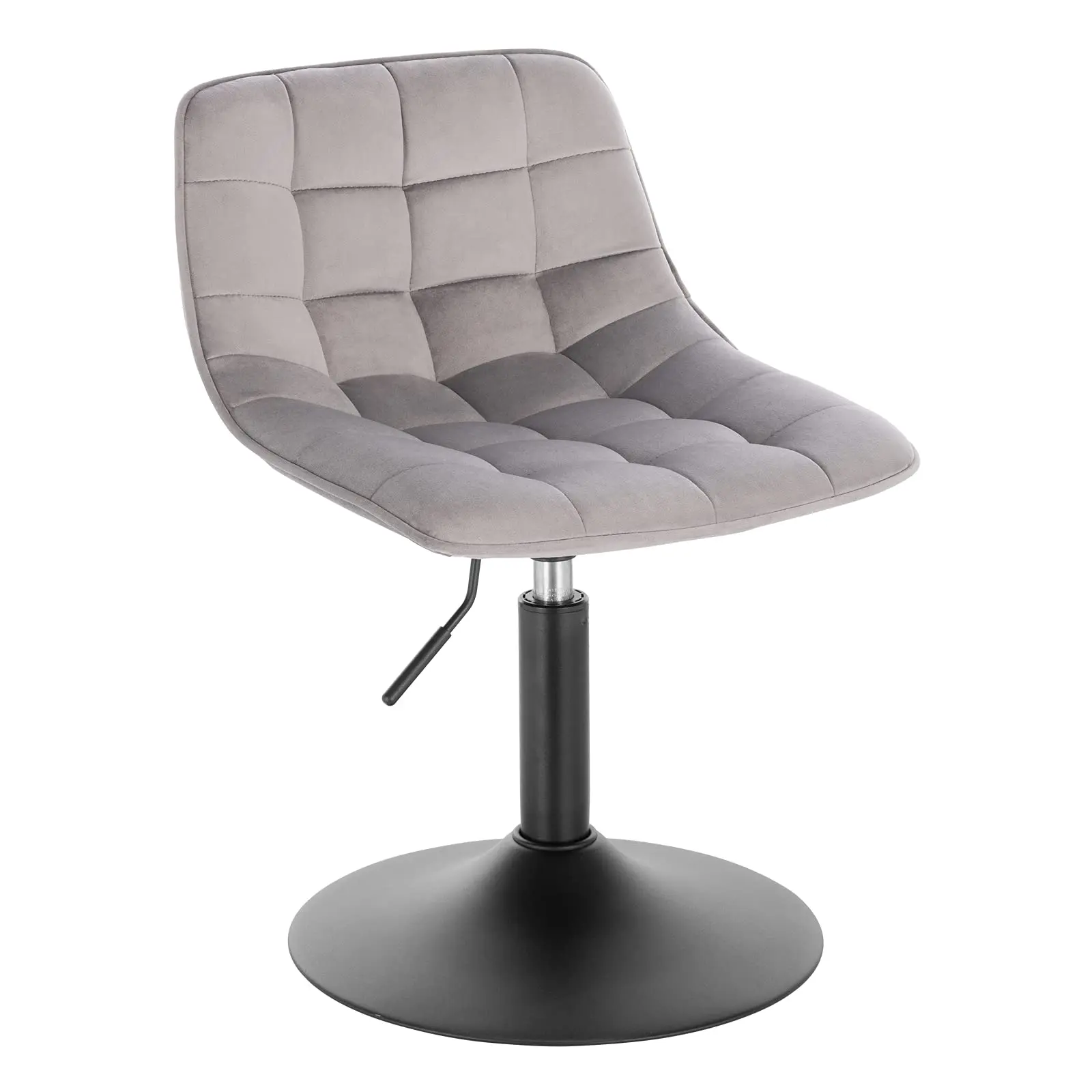 Adjustable Work Dining Makeup Stool Velvet Swivel Chair for Office Home Shop