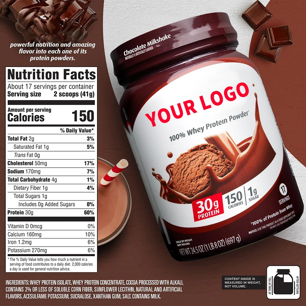 OEM whey protein powder optimum whey protein Chocolate Milkshake sports nutrition supplement private label