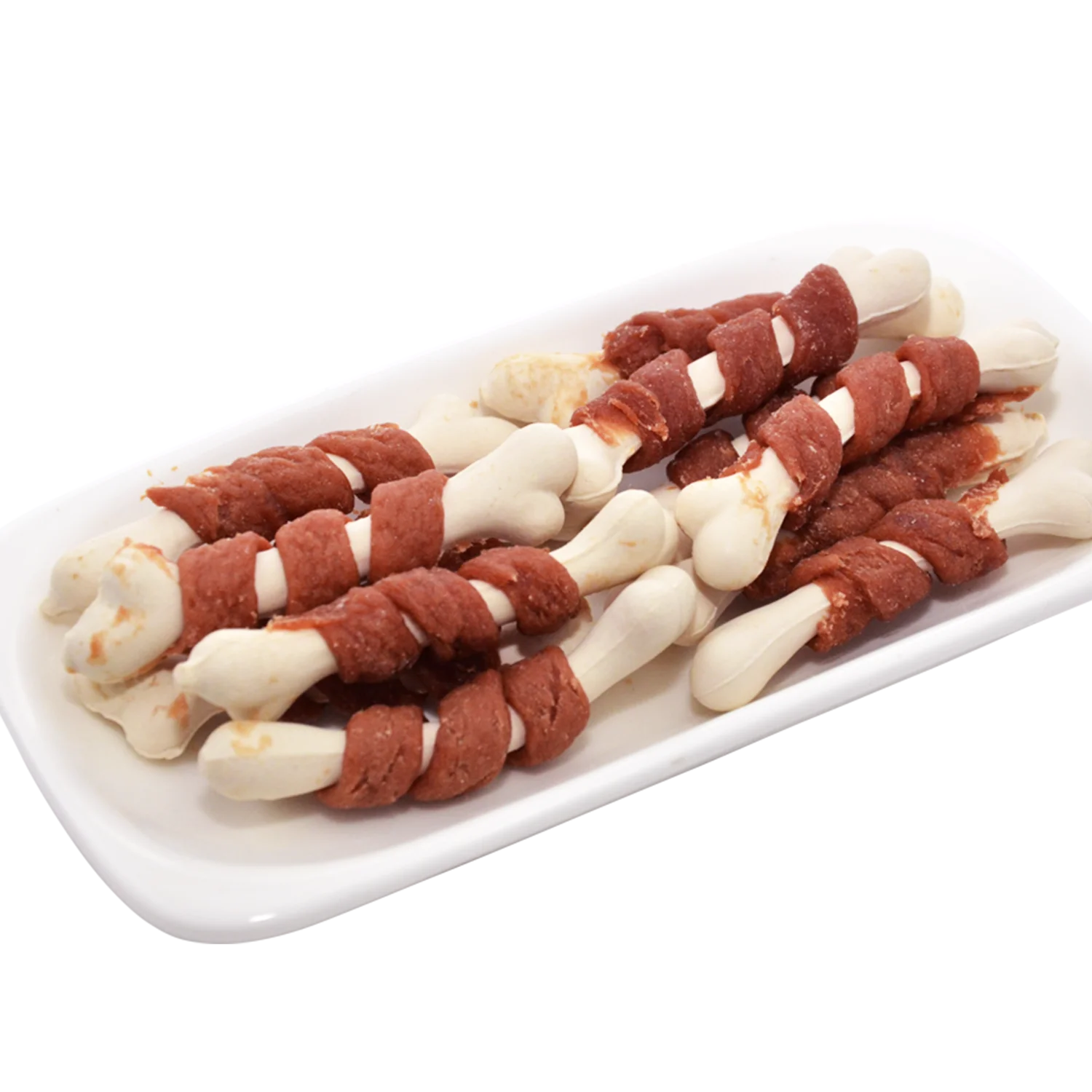 beef and corn starch bone dog rawhide chew dental care  bone  training snacks OEM factory 31073001