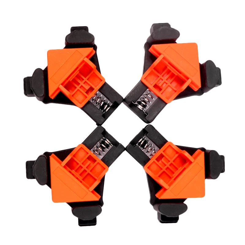 
4PCS Woodworking Right Angle Clamp Multifunctional Frame Clip Right Angle Fixing Clip 