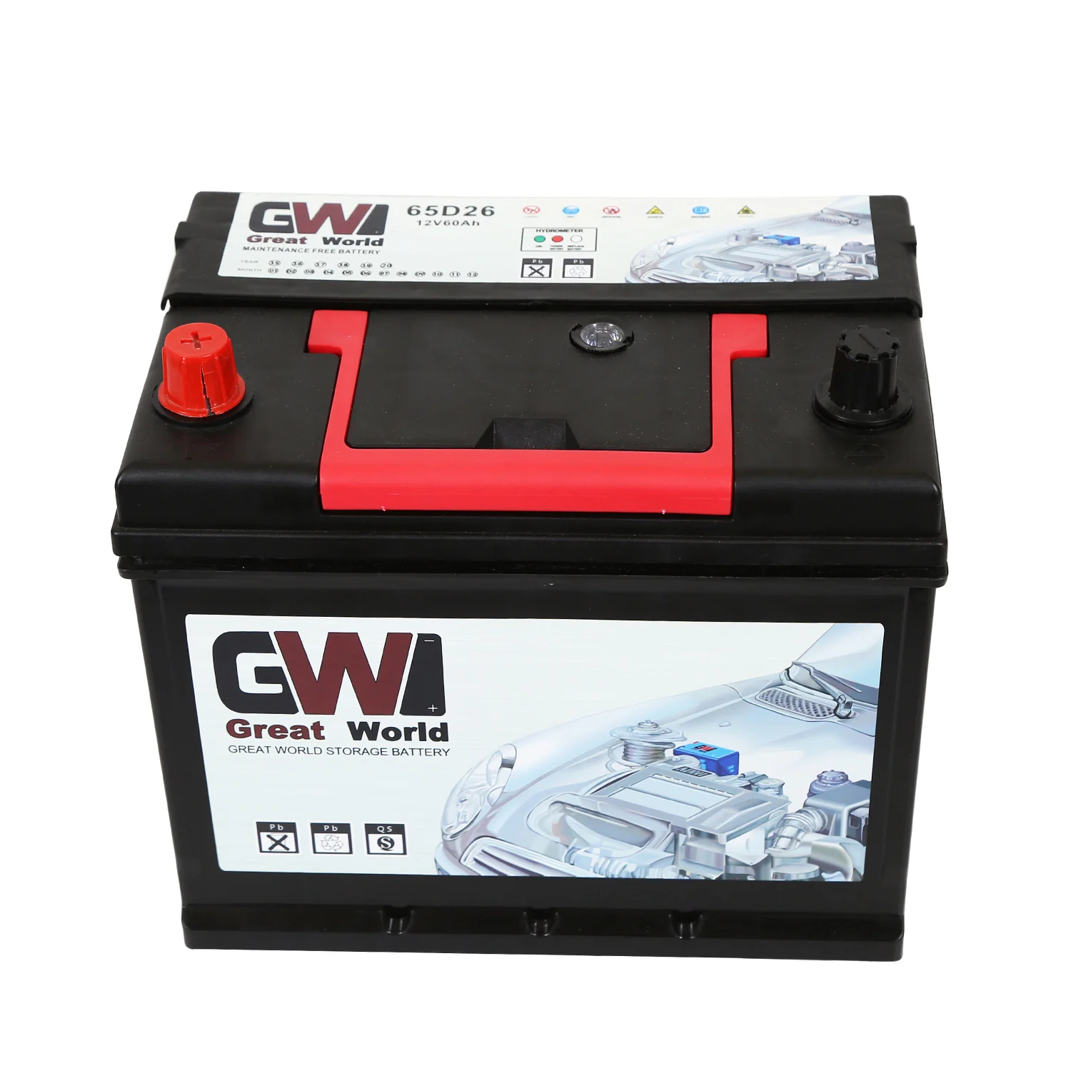 Chinese brand car battery 55D26/N60 60Ah 12v smf auto batteries African market wholesale