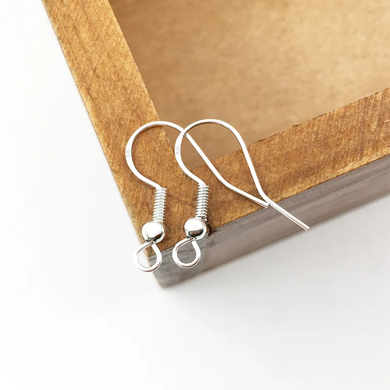 AA00402 Wholesale Ear Wire Hooks Fishhook with 925 Silver letter DIY Jewelry Findings For Making Sterling Earring Hooks