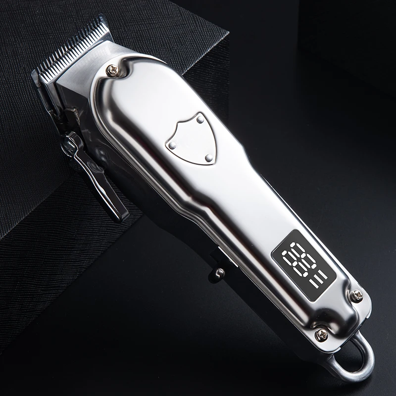 
Professional Barber Shop Use Hair Clippers With LED Display Li-on Battery Hair Cut Machine Hair Trimmer 