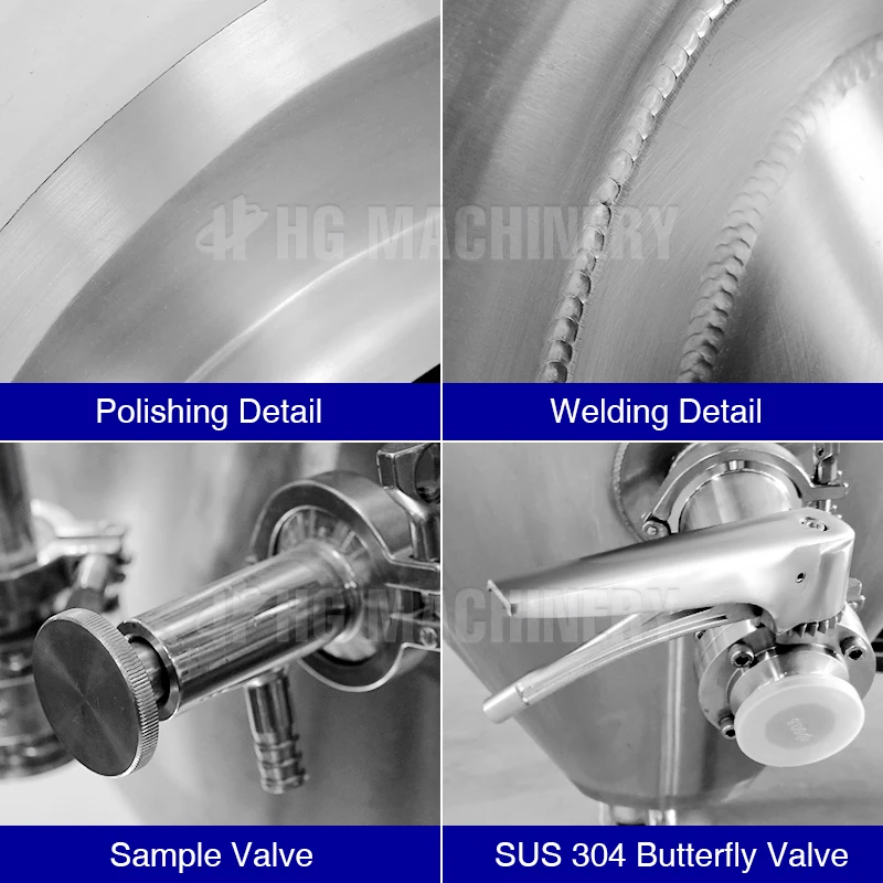 500 litre 1000 litre 2000 litre 5000 litre jacketed brew kettle fermenter for sale the price fermentation tank