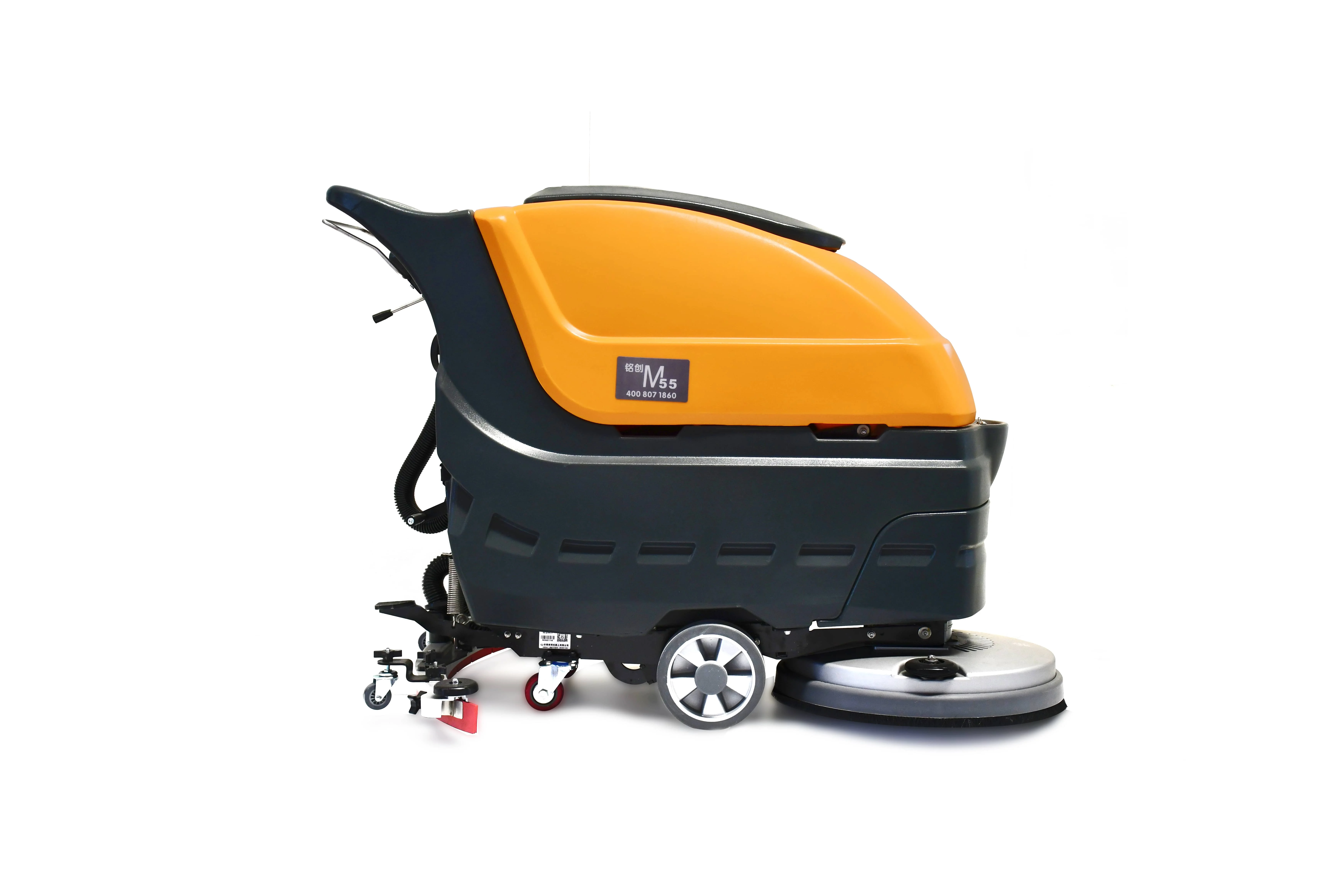 Electric Autonomous Floor Sweeper Scrubber 850mm Cleaning Machine