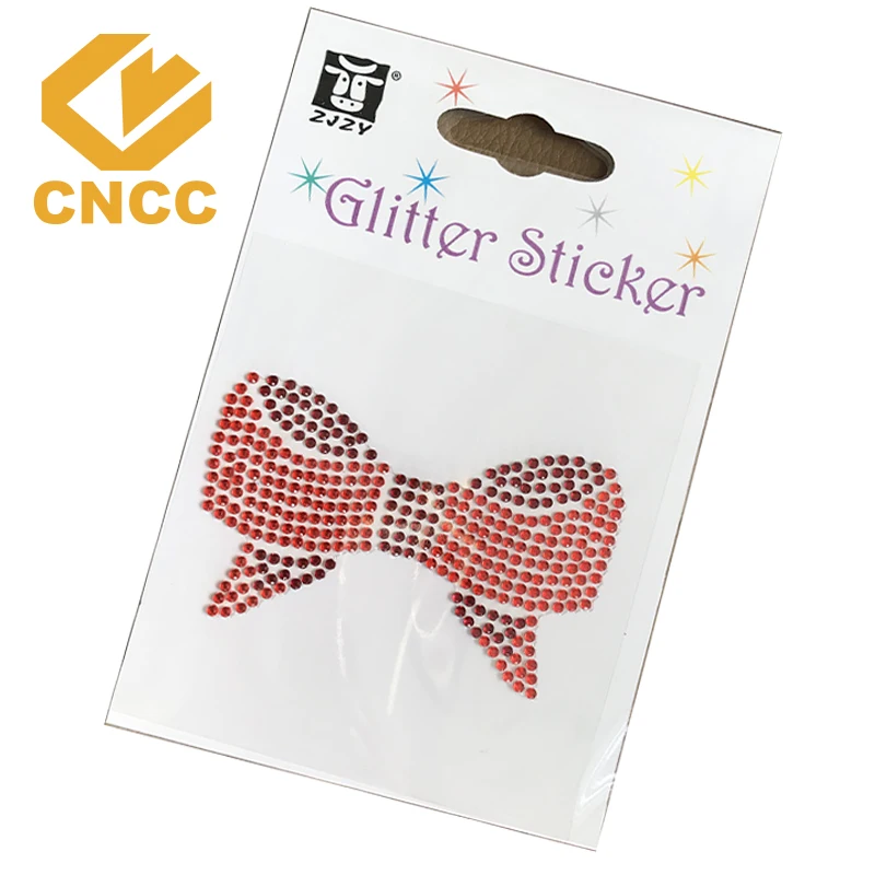 custom crystal adhesive sticker crown face crystal sticker