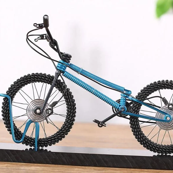 
Wholesale Vintage Home Decoration Iron Metal Craft Bicycle Model Rustic Looking Vintage Bicycle 