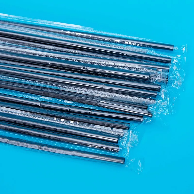 Wholesale Disposable Colorful High quality PP flexible artistic plastic drinking straws