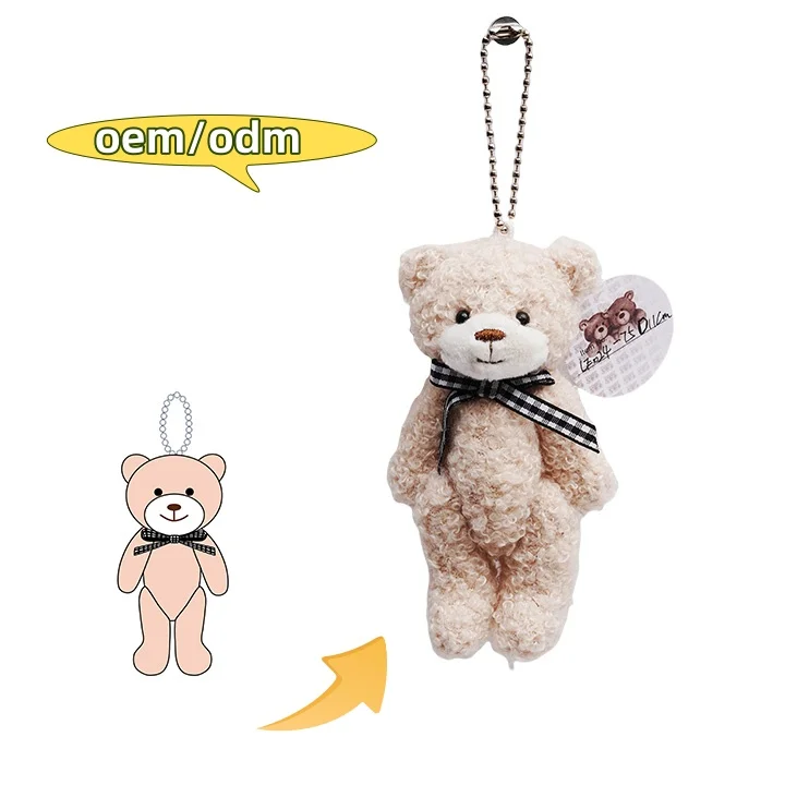 custom plush keychain toy mini 10cm Crane machine keychain toy for kids custom plush toy manufacturer