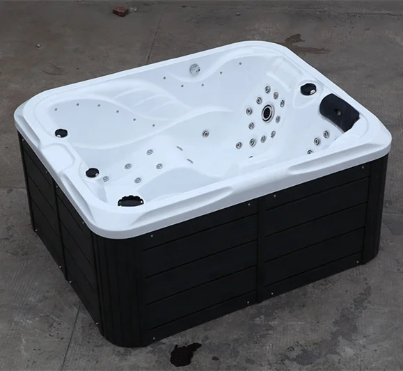 acrylic freestanding bathtub hot tub Modern luxury big size 2 3 person spa hot tub spa massage bathtub with seat