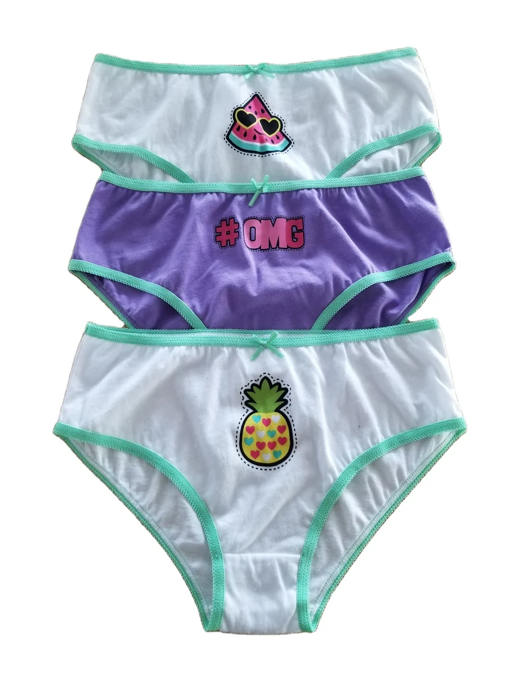 Милое нижнее белье OEM для девочек трусики из органического хлопка