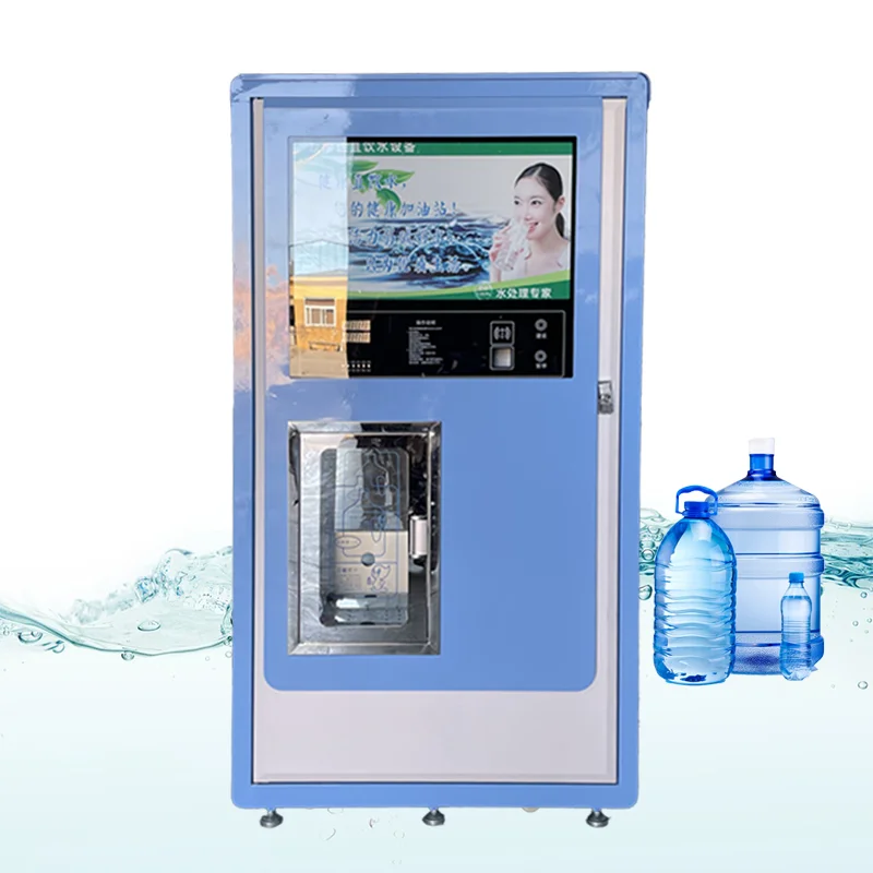 Commercial equipment and mechanical  water vending machine solar water vending machine with card and recharge machine