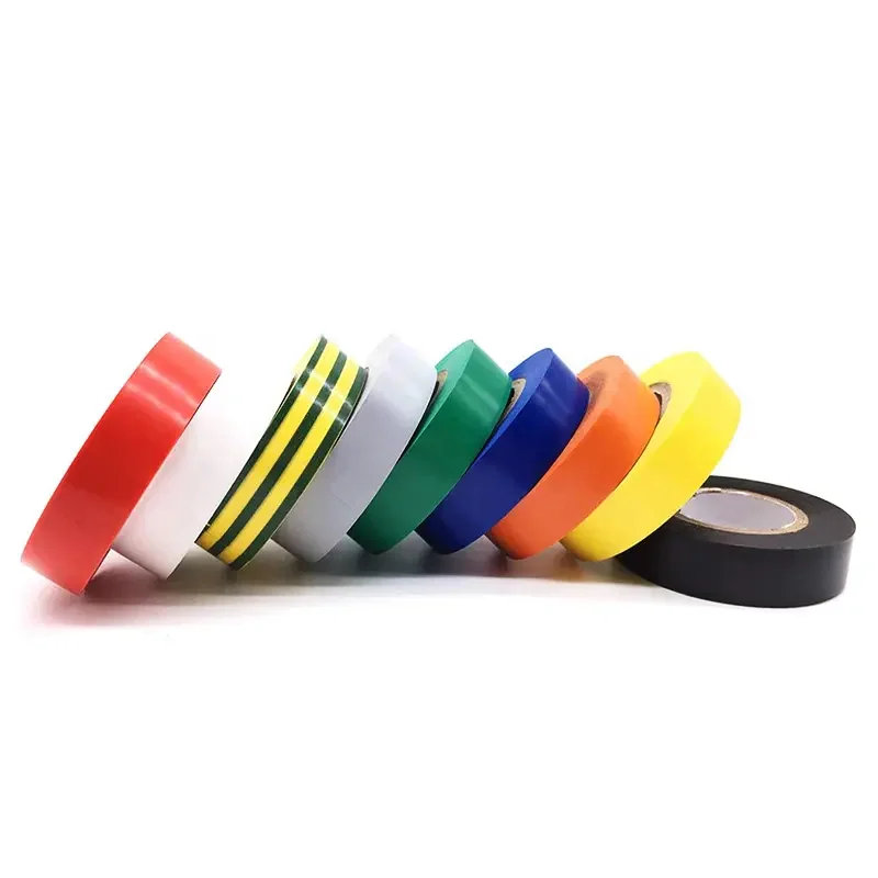 Black pvc electrical insulating tape Color PVC electrical insulation Tape pvc bitumen tape black book binding adhesive cloth