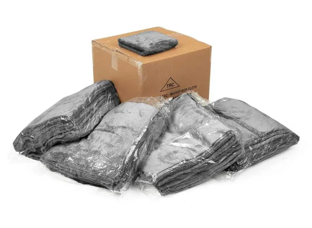 w edgeless microfiber car cleaning towel  550gsm  Professional Korean 70/30 super Plush Waxing  Microfiber Detailing towels