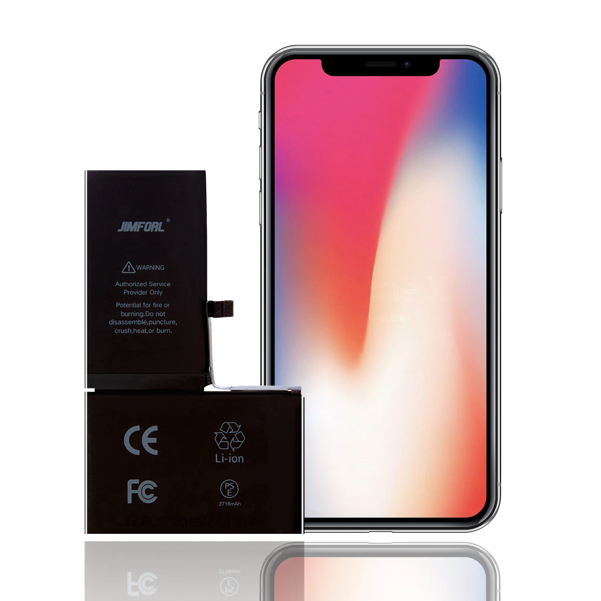 100% емкость для iPhone X батарея 2176mAh литиевая мА/ч.