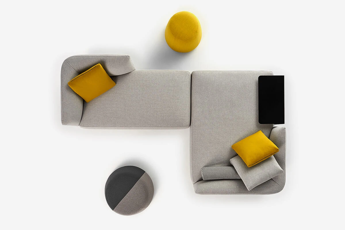 Italian Minimalist Home Furniture Living Room Modular Sofa luxury L-shaped Velvet Sofa