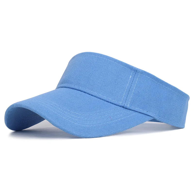 19 Sun Visor Hats Customized logo Top Hollow Golf Cap Hat Outdoor Sports Sun Visor Hats Men Women Cotton Sun Visors