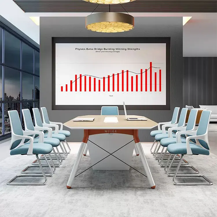 Liyu Switch Socket meeting Desk Round Modern De Room U Shaped Tables 8 Person Foldable Microphone Simple Conference Tables