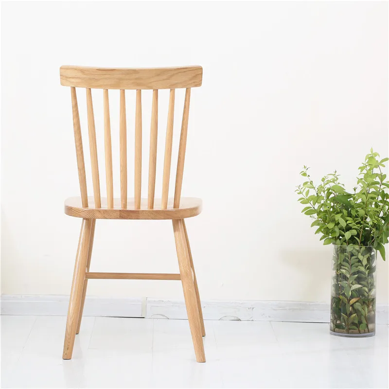 China Wholesale Solid Wood Construction Comfortable Seating Home Decor Vintage Style Windsor Chair