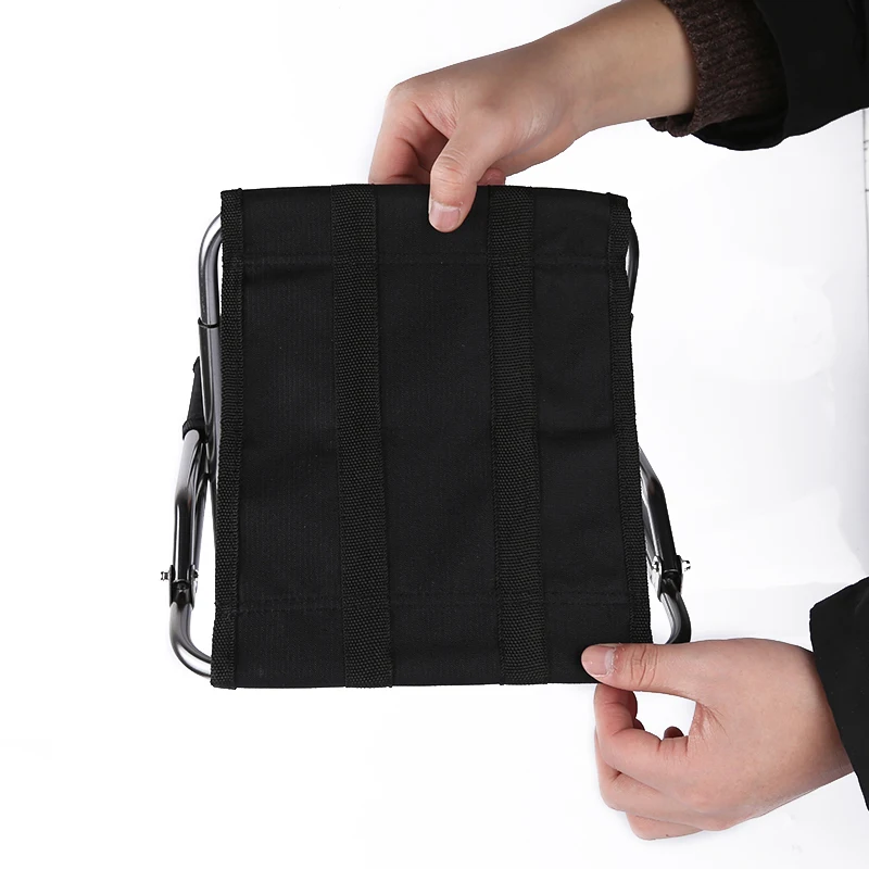 Outdoor Camping Chair Lightweight Aluminium Alloy Folding Chair Stool with Backrest